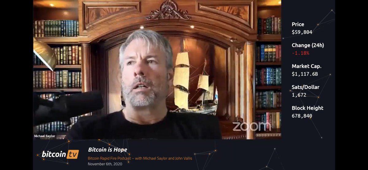 Brady Swenson (@citizenbitcoin) on Twitter photo Right now on <a href="/BitcoinTV__/">Bitcoin TV 🌽📺</a>, the great <a href="/johnkvallis/">John Vallis</a> and @michael_saylor episode of Bitcoin Rapid Fire. One of the best Saylor interviews out there.
Bitcoin TV is already so good and will become something much greater over time.
👉 bitcointv.network Right now on <a href="/BitcoinTV__/">Bitcoin TV 🌽📺</a>, the great <a href="/johnkvallis/">John Vallis</a> and @michael_saylor episode of Bitcoin Rapid Fire. One of the best Saylor interviews out there.
Bitcoin TV is already so good and will become something much greater over time.
👉 bitcointv.network