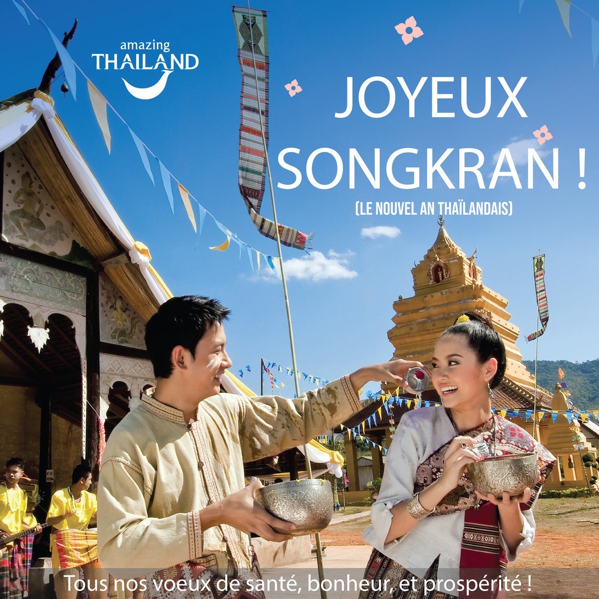mathailande's tweet photo. De belles fêtes de Songkran, et un très joyeux nouvel an Thaïlandais à tous ! 
Prenez soin de vous, en attendant nos retrouvailles...  ❤
#imissthailand #IMISSSONGKRAN https://t.co/kCHacnZ32J