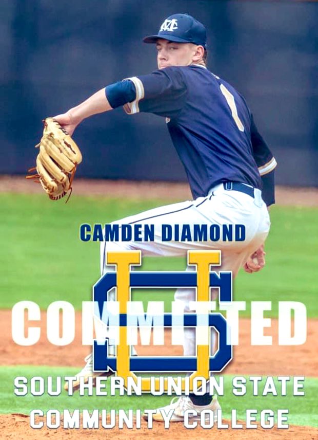 Knights Knation #4L (@knightknation4l) on Twitter photo Congratulations to 2022 RHP <a href="/CamdenDiamond/">Camden diamond</a> of Mobile Christian on his commitment to Southern Union CC. Great news for this young man and his family #4L <a href="/Bison_BSB/">Southern Union Baseball</a> @PBR_Alabama <a href="/rckell/">Robert Keller</a> <a href="/MobileChristian/">Mobile Christian</a> <a href="/MarucciDugout/">Marucci Dugout</a> <a href="/PerfectGameUSA/">Perfect Game USA</a> <a href="/ftrstarsseries/">New Balance ๐๐๐๐๐ฟ๐ฒ ๐ฆ๐๐ฎ๐ฟ๐ ๐ฆ๐ฒ๐ฟ๐ถ๐ฒ๐</a> Congratulations to 2022 RHP <a href="/CamdenDiamond/">Camden diamond</a> of Mobile Christian on his commitment to Southern Union CC. Great news for this young man and his family #4L <a href="/Bison_BSB/">Southern Union Baseball</a> @PBR_Alabama <a href="/rckell/">Robert Keller</a> <a href="/MobileChristian/">Mobile Christian</a> <a href="/MarucciDugout/">Marucci Dugout</a> <a href="/PerfectGameUSA/">Perfect Game USA</a> <a href="/ftrstarsseries/">New Balance ๐๐๐๐๐ฟ๐ฒ ๐ฆ๐๐ฎ๐ฟ๐ ๐ฆ๐ฒ๐ฟ๐ถ๐ฒ๐</a>