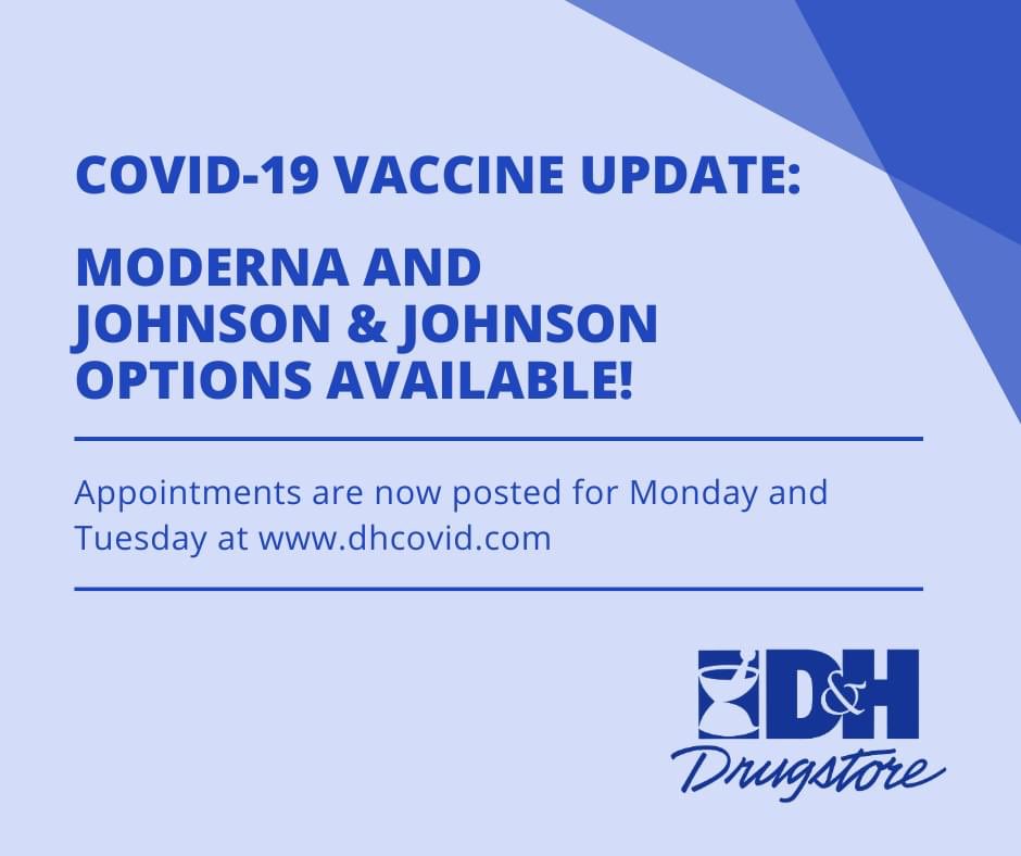 Make an appt at DHcovid.com