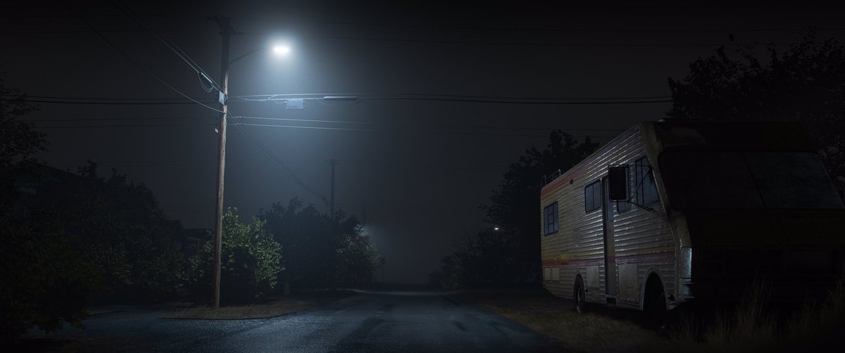 #Sunday practice. 
This time I did a bit more painting than usual, trying to practice #brushwork on top of my #3D. I used #Eevee for rendering again, better for dark images imo. 🌃
.
.
.
#conceptart #digitalart #digitalilustration #render #photoshop #personalart