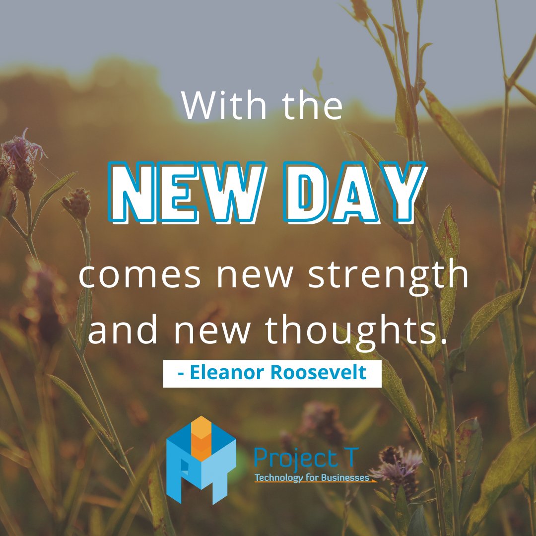 projtsolutions's tweet image. Let’s embrace what this new day brings us!
#ProjectT #MondayMotivational #Motivational #NewDay #StaySafe