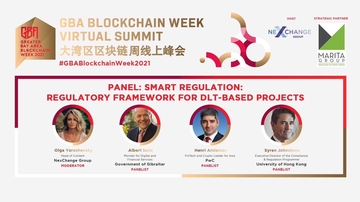 GBA Blockchain Week 2021 Highlighted Video | Panel: Smart Regulation: Regulatory Framework for DLT-based Projects
Watch Here: youtu.be/wjSC2kJJLOM
Featured Speakers- @Albert_IsolaMP, <a href="/HenriArslanian/">Henri Arslanian</a>, @𝗦𝘆𝗿𝗲𝗻 𝗝𝗼𝗵𝗻𝘀𝘁𝗼𝗻𝗲
Moderator: @𝗢𝗹𝗴𝗮 𝗬𝗮𝗿𝗼𝘀𝗵𝗲𝘃𝘀𝗸𝘆