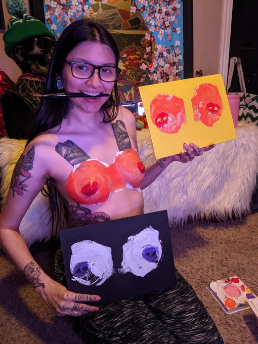 Just posted the painting video for these two boobyful paintings on my #onlyfans page!  Go check it out<a href="/tag/onlyfans"class="tags"><span>#onlyfans</span></a>