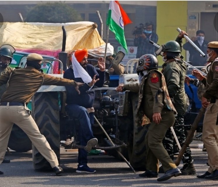JatanaJot's tweet photo. No farmer No FooD
#DelhiPolice_TorturingFarmers 
#FarmersProtest https://t.co/JxBfwmywRQ