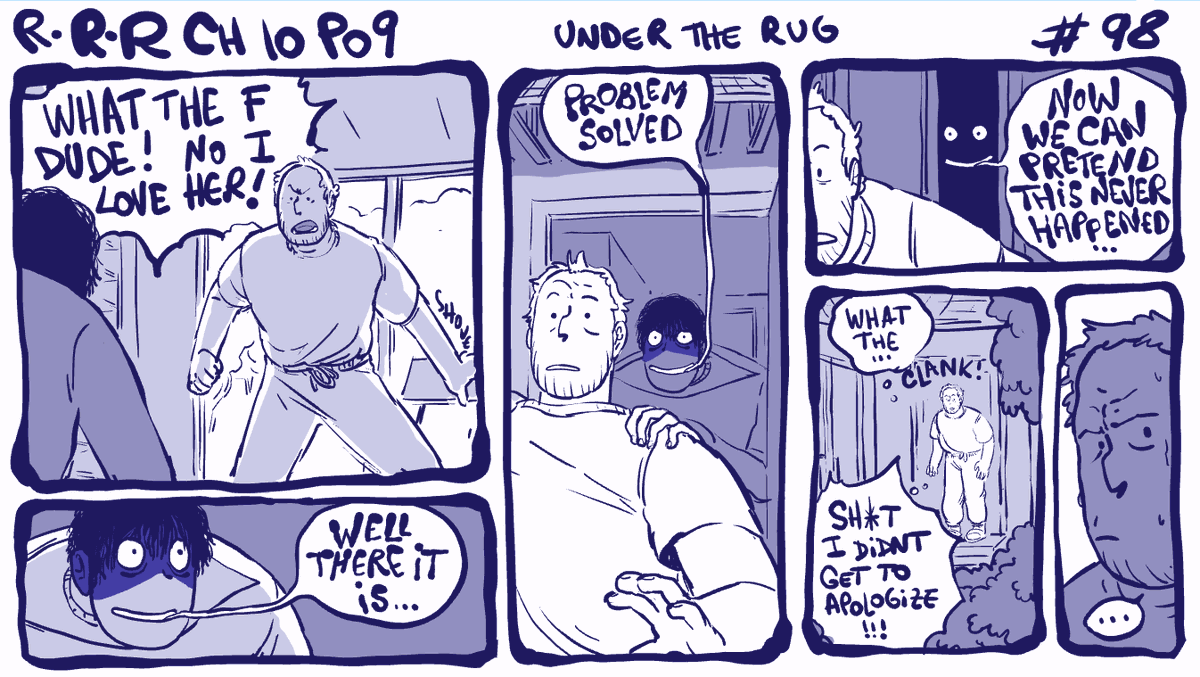 #rodneyRrodney chapter 10 page 09 🧹🌬️ strip 98 : under the rug 
