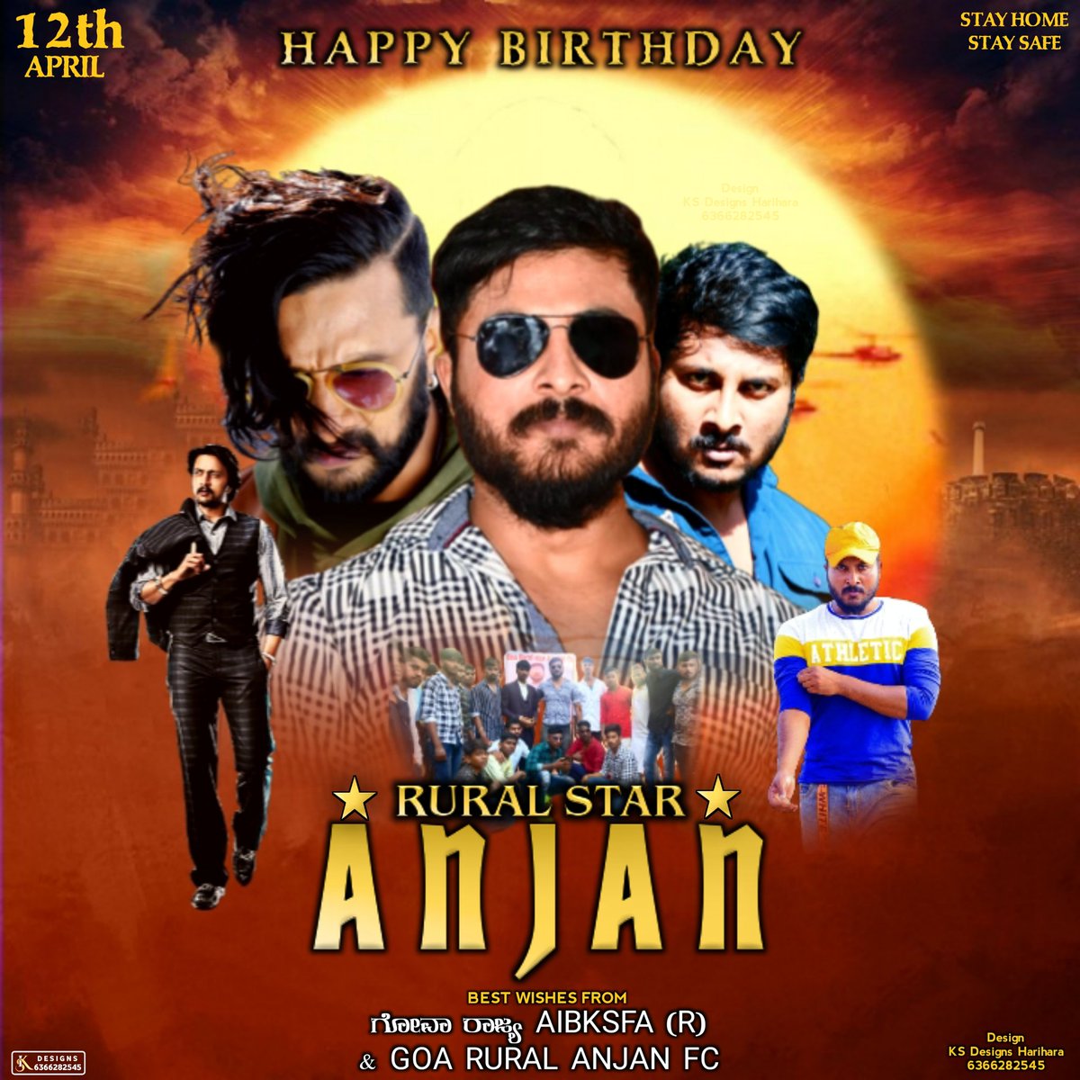 KicchaGoa's tweet photo. ನನ್ನ brother ಹಾಗೂ ಕನ್ನಡ ಚಿತ್ರ ರಂಗದ 
ಯುವ ನಟ young tiger  
ರೂರಲ್ ಸ್ಟಾರ್ ಅಂಜನ್ sirಗೆ
ನಮ್ಮ ಗೋವಾ_ರಾಜ್ಯ_Aibksfa
ಹಾಗೂ ಅಂಜನ್ sir (fc) ಅಭಿಮಾನಿಗಳ ಕಡೆಯಿಂದ 
ಹುಟ್ಟುಹಬ್ಬದ 🎂💐ಹಾರ್ದಿಕ ಶುಭಾಶಯಗಳ��         @KicchaSudeep @rural_anjan
 #ಯರ್ರಾಬಿರ್ರಿ 
#VikrantRonaAnnouncement 
#VikrantRona #Kotigobba3 https://t.co/BpxQxh7Yhi