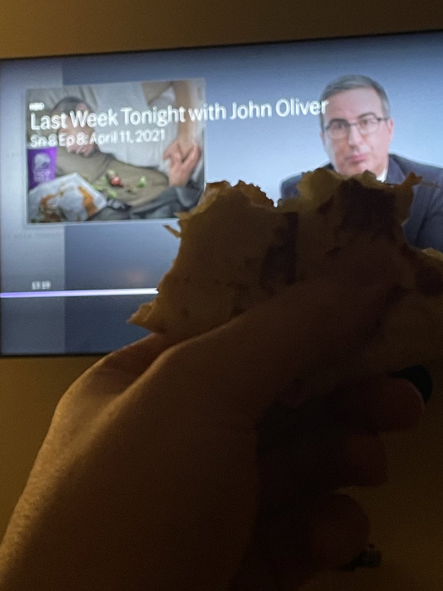 tooTALL2call's tweet photo. @LastWeekTonight I was approx 85% finished with my Crunchwrap when I saw this https://t.co/toym9gHQa7