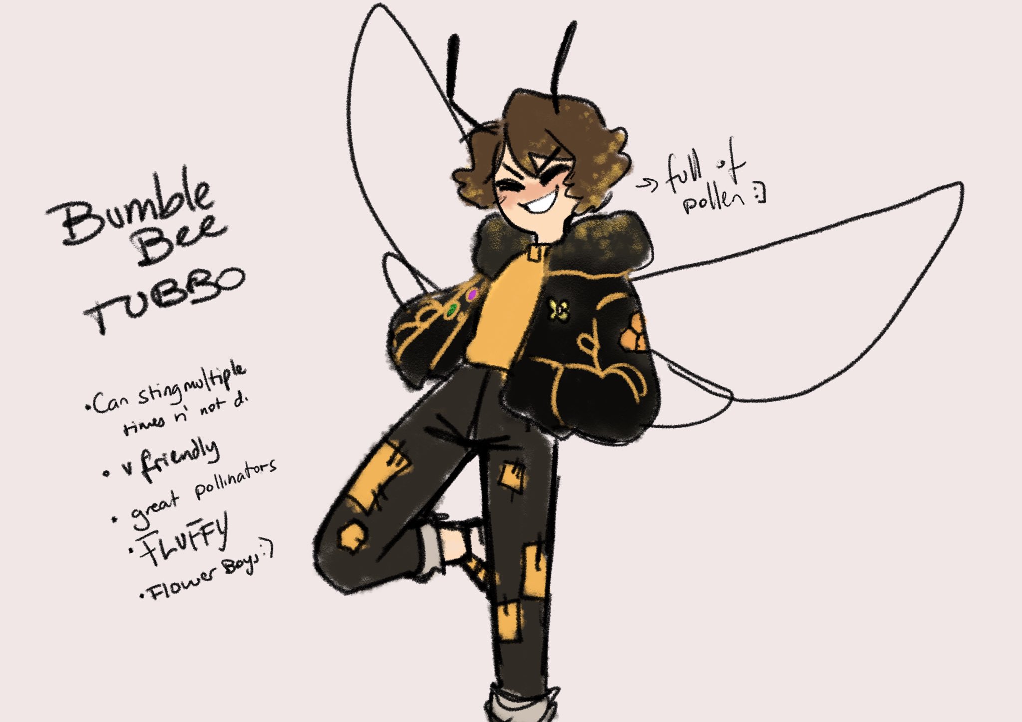 Bee boy (tubbo fanart)