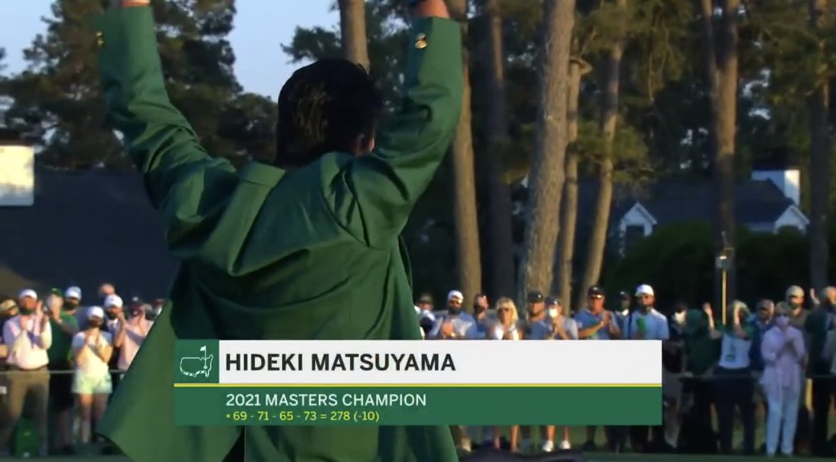 ManulaniHula's tweet photo. ☆松山英樹選手「マスターズ2021’」優勝おめでとう🎉　素晴らしい🌈

#masters2021 #augustanationalgolfclub #マスターズゴルフ2021 #iwalanistyle #マヌラニ沖縄 #manulaniokinawa  #manulani #hula #マヌラニ #フラ #沖縄移住 #ゴルフ #松山英樹 #マスターズ優勝 https://t.co/cEJas0mmk5