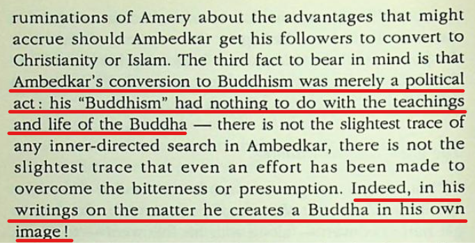 The Navayana "Buddhism" created by BRA has got zero connection with the Buddhist religion. In fact, he created an imaginary Buddha in his own image!