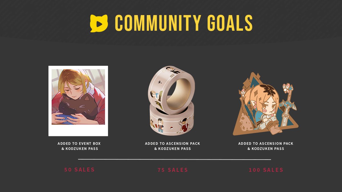 ✨ STRETCH GOALS ✨
At each milestone, we will be adding FREE merch to physical orders. 

📅 Preorders are open until May 16!
Help us unlock these items: kenmazine.bigcartel.com