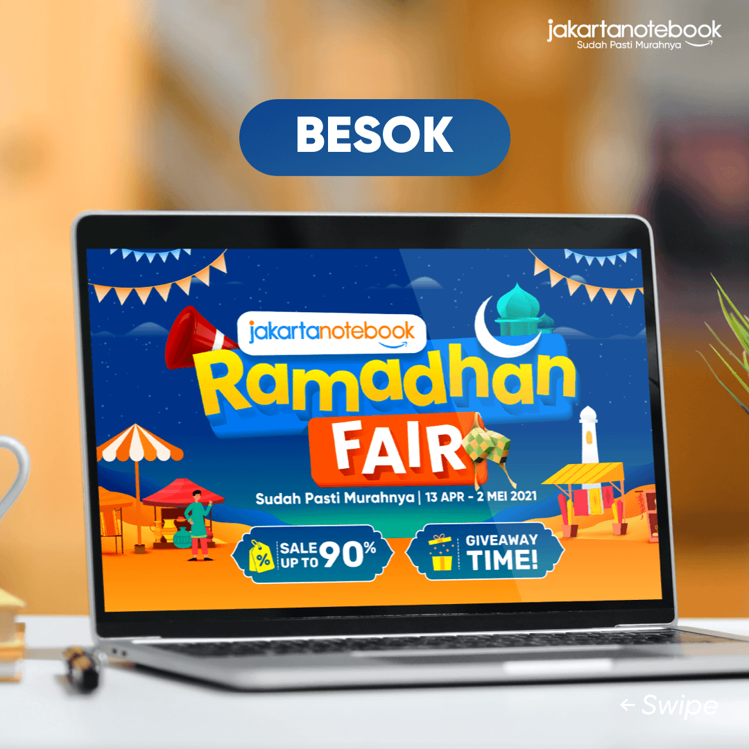 jakartanotebook's tweet photo. Jaknoters, pasang alarm kamu dari sekarang karena BESOK Ramadhan Fair yang ada DISKON HINGGA 90% dan GIVEAWAY ini akan dimulai! Wah, jadi makin gak sabar kan? Yuk, tunjukkan antusiasme kamu dengan menyertakan #JakartaNotebookRamadhanFair di kolom komen 👇
_
#JakartaNotebook https://t.co/BohrecgljB
