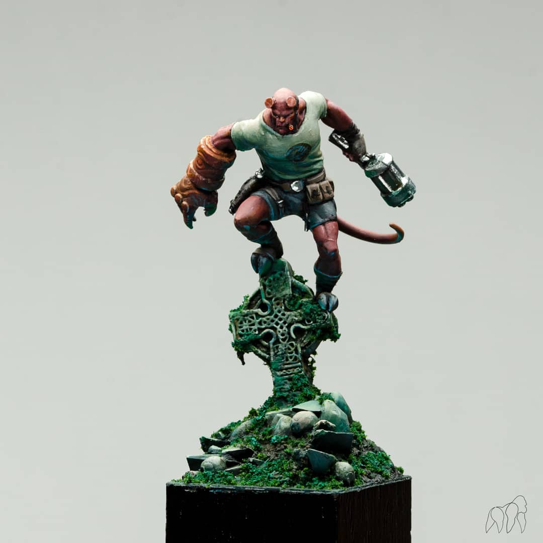 Awesome painted and based Hellman #28mm by @romanlappat.miniatureart.

"Such a tiny and fragile resin miniature and a really cool boy from hell to paint. Hope you like him!"

Buy 👉 scalebro.com/miniatures/fan…
#paintingminis #sculpting #minipainting… t2p.pw/rs3M0C3SCy