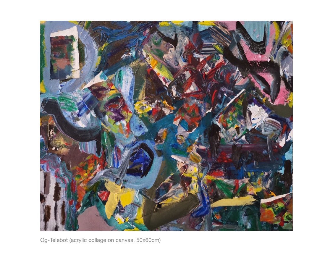 Alex Harley said "With 'Og-Telebot' the torn paper adds a different geometry to the drawn lines, a rigidity to the structure of the canvas with the edges. It is a very interesting parallel."

We invite you to join the discussion branchron.com/2021/04/11/bra…