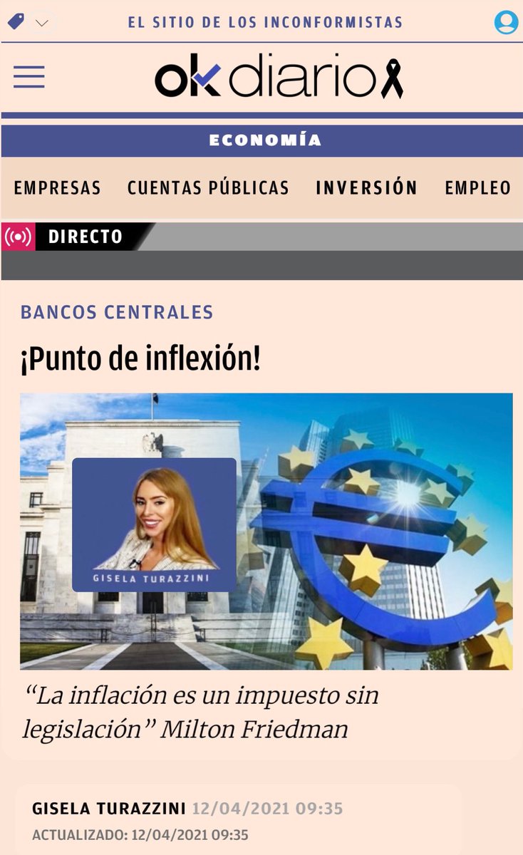 Mi Tribuna de #Opinión en <a href="/okdiario/">okdiario.com</a>, TODAS las semanas en PORTADA. Hoy, ¡PUNTO DE INFLEXIÓN! okdiario.com/economia/punto…