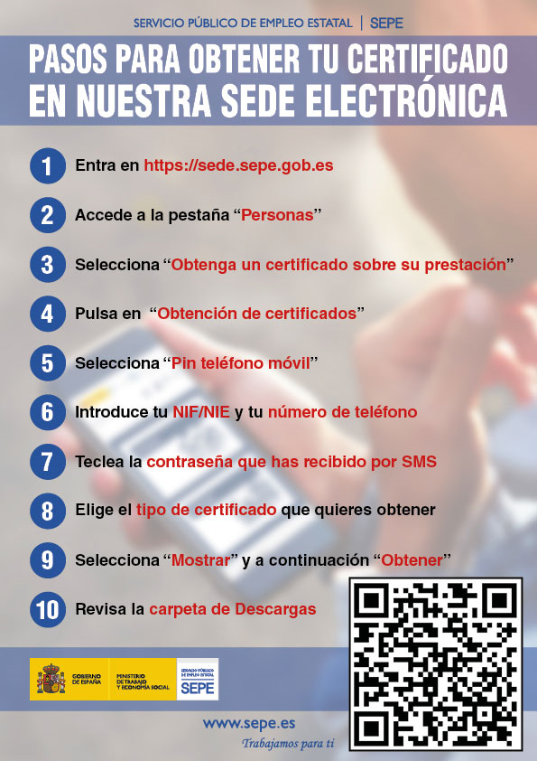 empleo_SEPE's tweet photo. ⚫ Sigue pasos que te indicamos para obtener el certificado de #prestaciones en nuestra Sede electrónica ⤵️ https://t.co/aX011yG9iE