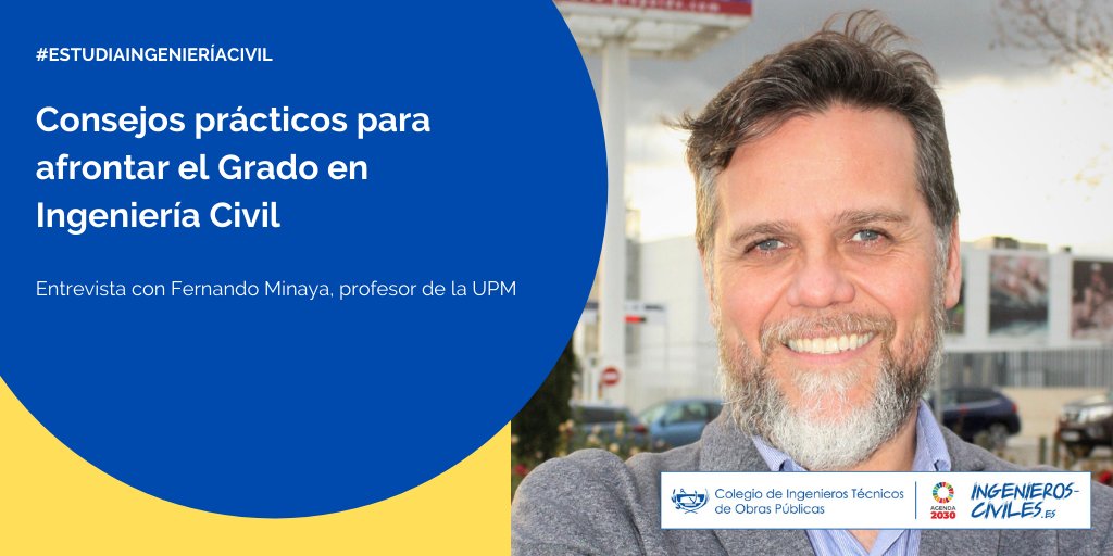 ¿Cómo afrontar el Grado en #IngenieríaCivil? Hablamos con el profesor Fernando Minaya sobre los mitos en torno a estos estudios.

👉Continuamos con la campaña #EstudiaIngenieríaCivil del Colegio de Ingenieros Técnicos de #ObrasPúblicas. ow.ly/HKM250Em4vm

#SoyCITOP