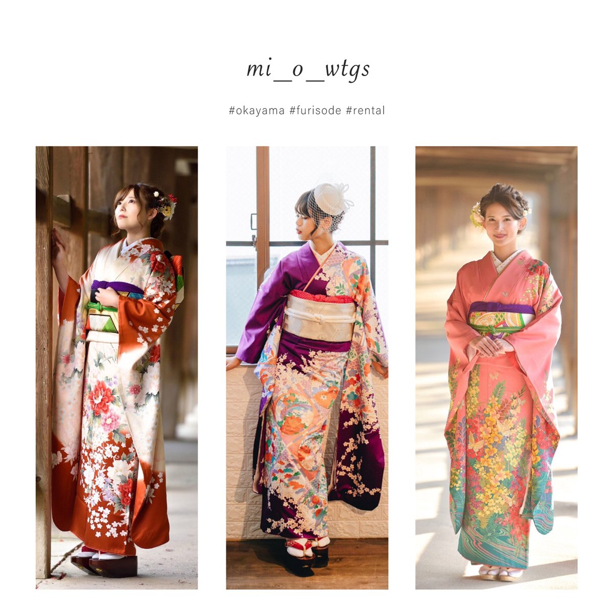 mi_o_wtgs's tweet photo. 岡山で着付け師してます！
着物は、浴衣から婚礼衣装まで持ってます。
作品撮りではアイディア出し・衣装の用意やヘアセット・着付けなどをしています。
コラボ希望や前撮り・後撮りのご依頼などお気軽にリプまたはDMいただけると嬉しいです！
#カメラマンさんと繋がりたい
#モデルさんと繋がりたい https://t.co/nu0XgixqlM
