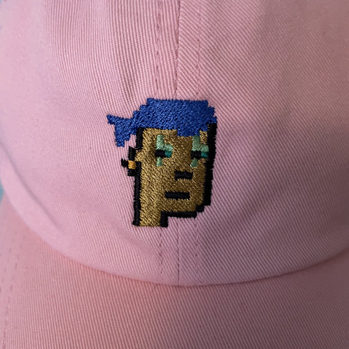 My custom made CryptoPunk cap arrived YOOOO