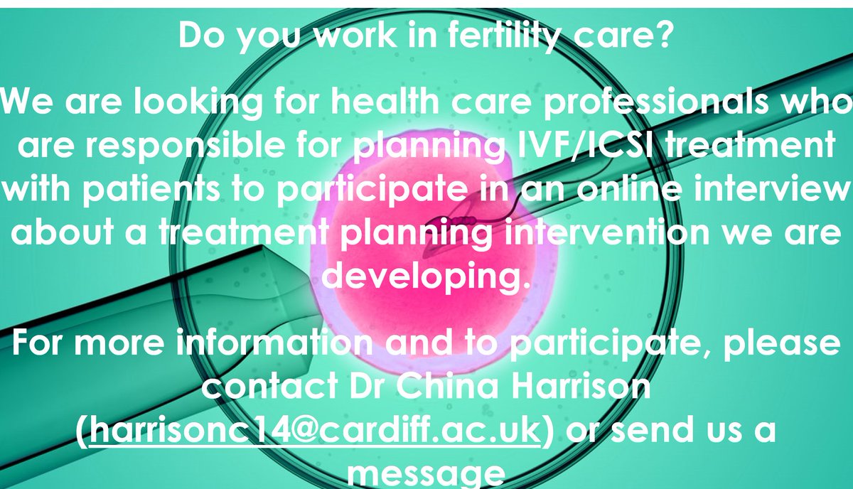 Cardiff Fertility Studies (cufertilityres) Twitter