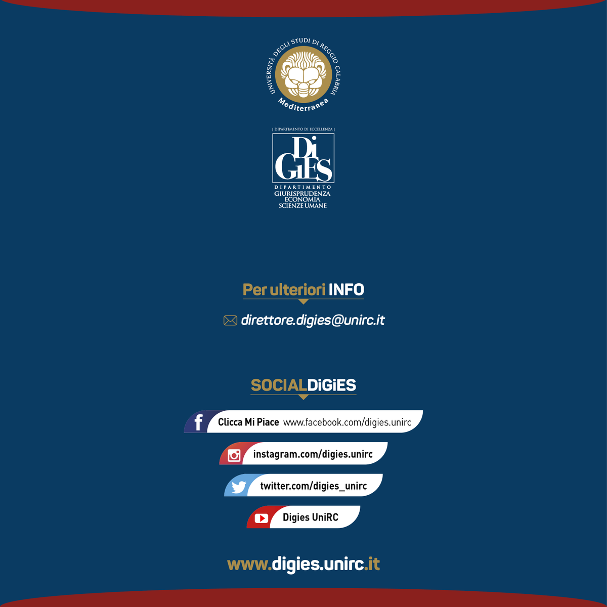 digies_unirc's tweet photo. 👩‍🎓 𝗗𝗼𝘁𝘁𝗼𝗿𝗮𝘁𝗼 𝗶𝗻 𝗗𝗶𝗿𝗶𝘁𝘁𝗼 𝗲𝗱 𝗘𝗰𝗼𝗻𝗼𝗺𝗶𝗮
 
👩‍🏫 “Principi e Analisi della Reputazione”,  Prof. Mauro Alvisi, Economista.

𝗠𝗮𝘀𝘀𝗶𝗺𝗶𝗹𝗶𝗮𝗻𝗼 𝗙𝗲𝗿𝗿𝗮𝗿𝗮
𝘋𝘪𝘳𝘦𝘵𝘵𝘰𝘳𝘦 𝘋𝘪.𝘎𝘪.𝘌𝘚 𝘦 𝘙𝘦𝘴𝘱𝘰𝘯𝘴𝘢𝘣𝘪𝘭𝘦 𝘴𝘤𝘪𝘦𝘯𝘵𝘪𝘧𝘪𝘤𝘰 https://t.co/hinMP65i3Z