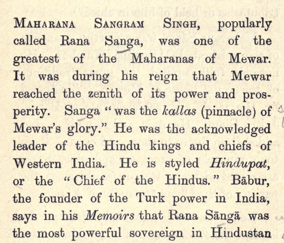 strong as his grandfather Rana Kumbha. Despite losing his one arm, one eye and numerous other grave injuries, he continued fighting his enemies. Sanga was very modest & generous by nature. The immense power, superiority or the zenith of opulence never made him arrogant or proud.