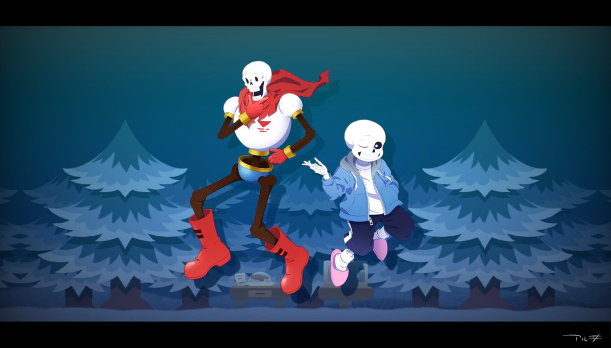 アルヰ V Twitter ただいま公開中の動画から おまけとしてまとめたイラスト集 第一弾は サンズ パピルス アルフィー アンダイン メタトンex トリエル アズゴア 動画はツリーにて Undertale アンダーテール