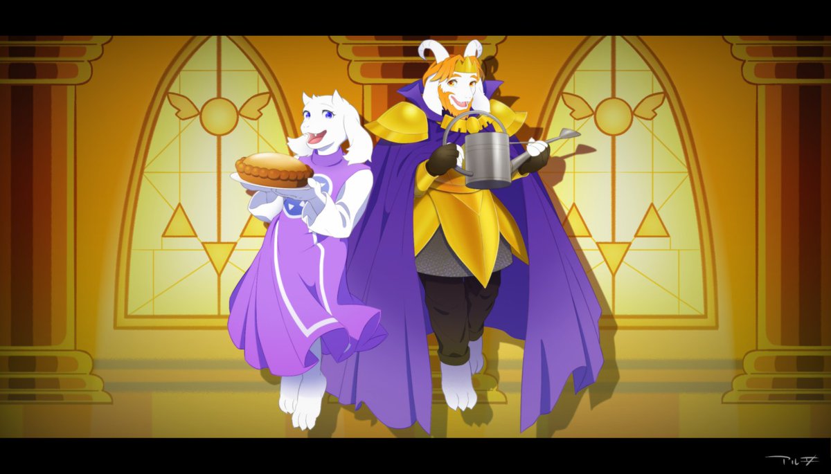 アルヰ V Twitter ただいま公開中の動画から おまけとしてまとめたイラスト集 第一弾は サンズ パピルス アルフィー アンダイン メタトンex トリエル アズゴア 動画はツリーにて Undertale アンダーテール