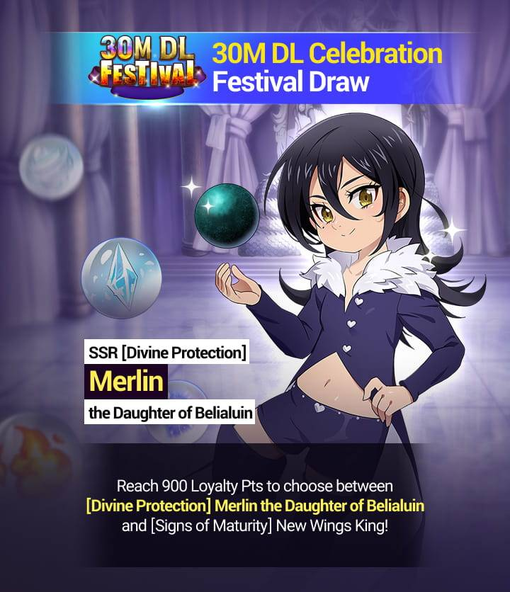 7DS] [Divine Protection] Merlin the Daughter of Belialuin is Coming!   [7DS] [Divine Protection] Merlin the Daughter of Belialuin is coming! It  turns out the Great Mage Merlin of [The Seven Deadly