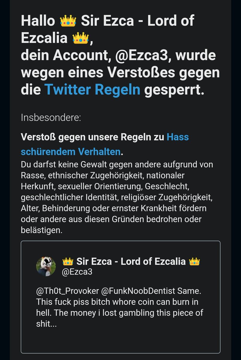 BlockchainNote's tweet photo. Today our beloved friend @Ezca3 was banned from @Twitter for "hate speech" against a crypto coin.
You know where you don't get banned at all? Yes, on the #NoteSocial app.
Join us today for your own #FreedomOfSpeech on #socialmedia
Visit https://t.co/EdKsZWNosY for more infos
-Ez https://t.co/RvnTJaAyrO