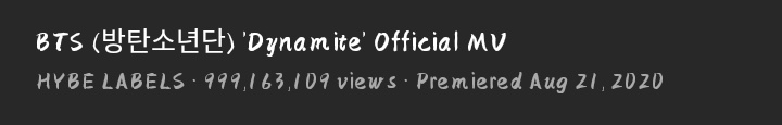 flwrstae's tweet photo. Dynamite with 999M views on yt!!💜🎉 Keep streaming! STREAM DYNAMITE
One more million ARMYS!!!! LET'S DO THIS!!
#StreamDynamiteto1B
#DynamiteTo1B
#DynamiteTo1Billion https://t.co/o77zooIbuK