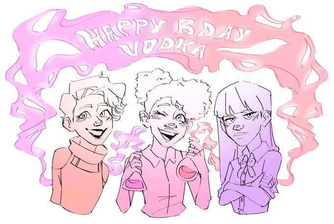 my bday present to @vhoudk !! happy bday my friend <333 i love ur ocs and i love u ! /p 