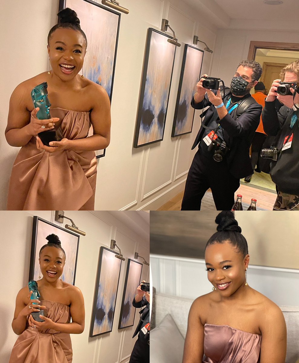 What a night! Makeup by me on <a href="/Bbukkx/">bukky bakray</a> @amprlondon for <a href="/LancomeUK/">Lancôme UKI</a> working with <a href="/DionneSmithOFL/">Dionne Smith</a> and Zadrian &amp; Sarah 🙏🏽 Bukky wearing <a href="/prada/">PRADA</a> and <a href="/Chopard/">Chopard Official</a>