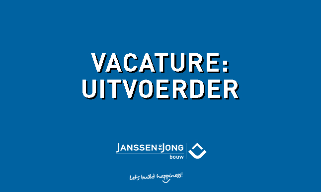 Vacature: UITVOERDER 🚨

Heb je ervaring als (hoofd) uitvoerder in de woningbouw? Vind je het leuk om diverse woningbouwprojecten uit te voeren waarbij je veel afwisseling hebt? 🏗️
Bekijk dan deze vacature:👉 bit.ly/324S1bg

#LetsBuildHappiness
#JanssendeJongBouwZuid