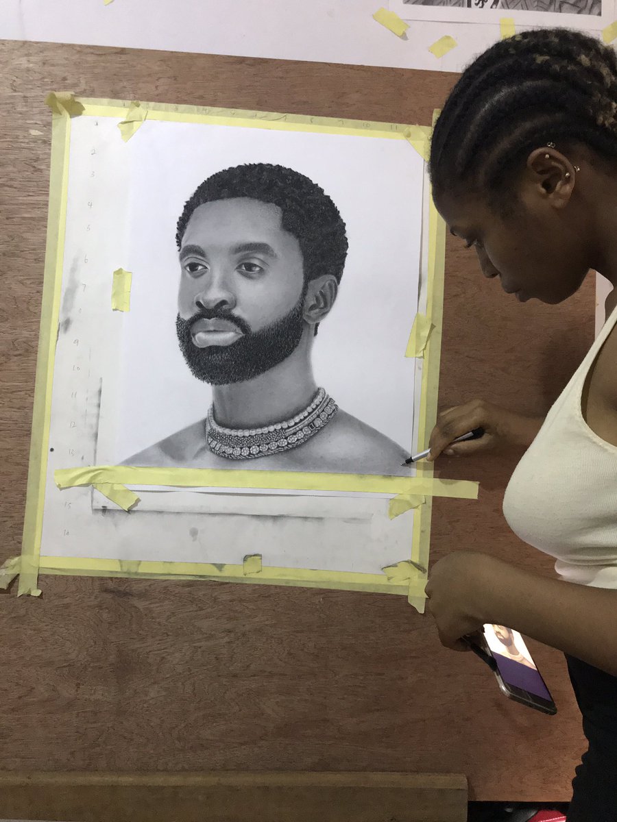 blissartbc's tweet photo. My name is blessing, I’m a pencil artist 
Here’s a portrait of an amazing singer/songwriter @RicHassani  drawn with charcoal only, duration is 20hrs 47mins. 

pls guys lets retweet and make this go viral till he sees it🙏😊🥰

Yahoo / fulani / trump / efcc https://t.co/V5Fpqr6BmX