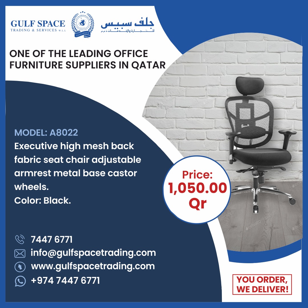 GulfWll's tweet photo. info@gulfspacetrading.com
https://t.co/kCOoktVg6f
#chairindoha #qatar #medicalchair #NationalDayQatar #officechair #chairpromotion #furnituredesign #dohaqatar #officefurniture #qatarliving #medicalchair #furniture #officespace #office #interiordesign #hospitality #retail #hotels https://t.co/xfG9fRi3J8