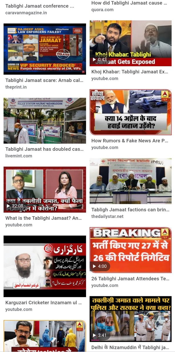 Just a sample How Indian Media covered Tablighi Jamaat when COVID was not a health emergency in India according to GOI.