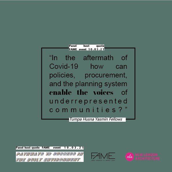 collective_fame's tweet photo. FAME event, @nlalondon explores diverse pathways ethnic minority women have navigated to become successful built environment professionals. Chaired by @Tumpa_Fellows
Link to recording:
https://t.co/oYoBE0ds2U
#FAMEcollective #architectureforall
#exposingbarriersinarchitecture https://t.co/RQk1siReFy