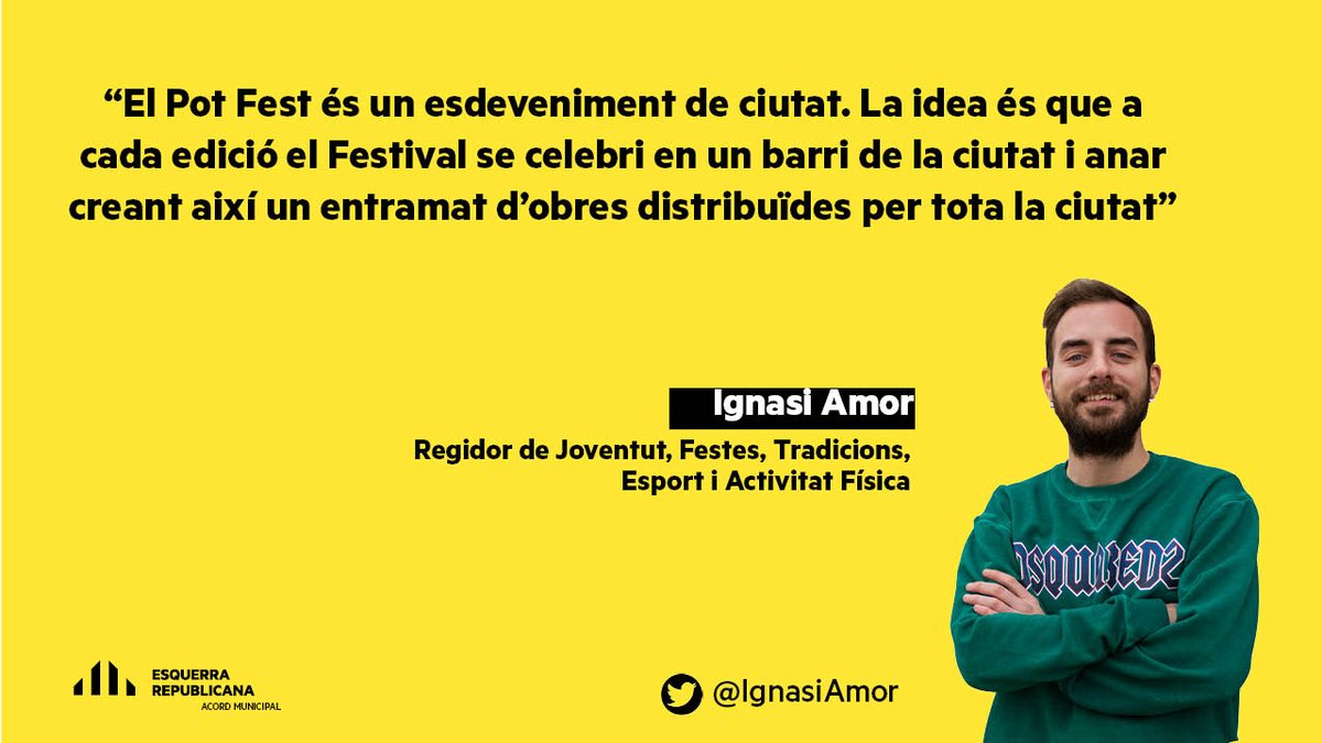 ercpaeria's tweet image. 🖋️[ARTICLE]🖋️

🎨El regidor @ignasiamor parla avui a @SEGREcom i @LaManyanacat del 1r Festival d'Art Urbà de #Lleida, el #PotFest🔝

👉🏾Aquesta primera edició se celebra al #CentreHistòric, implicant als veïns i veïnes del barri.

📲 Llegeix l'article aquí➡️locals.esquerra.cat/lleida/opinio/…