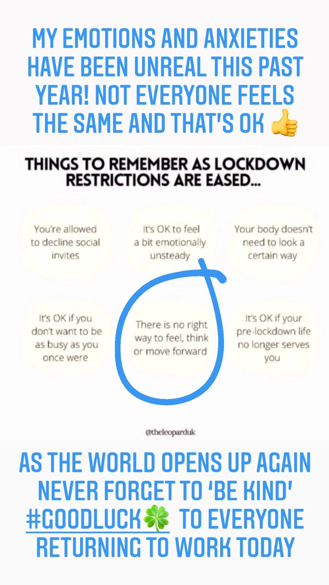 SamTullettBCHC's tweet photo. As shielding has ended & the world starts to open up again never has โCaringโ been more important! For those who have worked throughout and are exhausted and those returning to work; being kind & caring for each other makes such a difference ๐#MentalHealthMatters #MHFirstAider https://t.co/vCQSSnKKl8