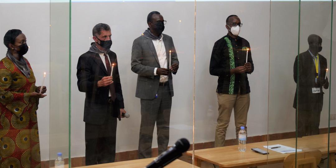 RICA_Rwanda's tweet photo. On April 9, RICA and ALU communities remembered  the victims of the 1994 Genocide against Tutsi, where Dr. Jean Damascene Gasanabo from CNLG explained the ideology, preparation, execution, and denial of the 1994 Genocide against Tutsi. #Kwibuka27 https://t.co/1fL72AybGr