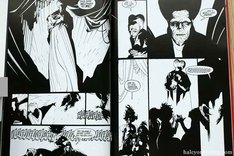 Hellboy comic artist Mike Mignola's incredible use of clean lines, bold shadows and negative space to craft compelling imagery is on spectacular display in his adaptation of Francis Ford Coppola's Bram Stoker's Dracula (2018 B&W Ed.). Just marvelous work - https://t.co/EWjWoZU4Aj 