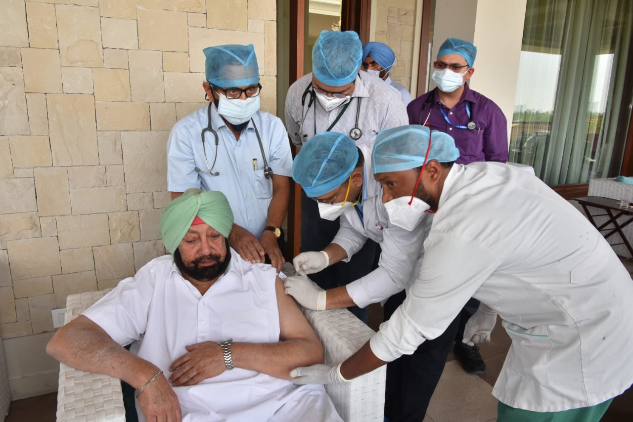 Coronavirus Punjab Updates: Punjab Chief Minister Captain Amarinder Singh on Monday took the second dose of the COVID-19 vaccine.