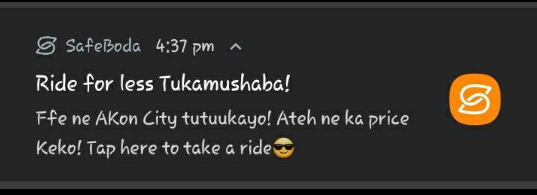 DisKamuting's tweet photo. @SafeBoda nailed it here🛵 https://t.co/rZFff7h5tk