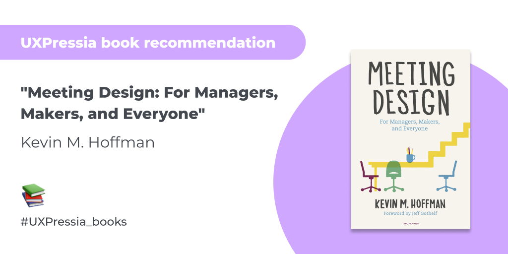 UXPressia's tweet photo. If you are looking to learn how to make meetings creative and productive, “Meeting Design: For Managers, Makers, and Everyone” is definitely worth your attention.
#UXPressia_books #designthinking #books #uxbook #designbook #uxdesignmaster #meetings #meeting #workshop https://t.co/yTENvoOQvL