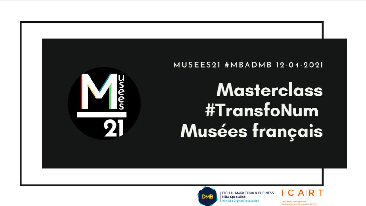 Musées21 - Masterclass DMB tweet media