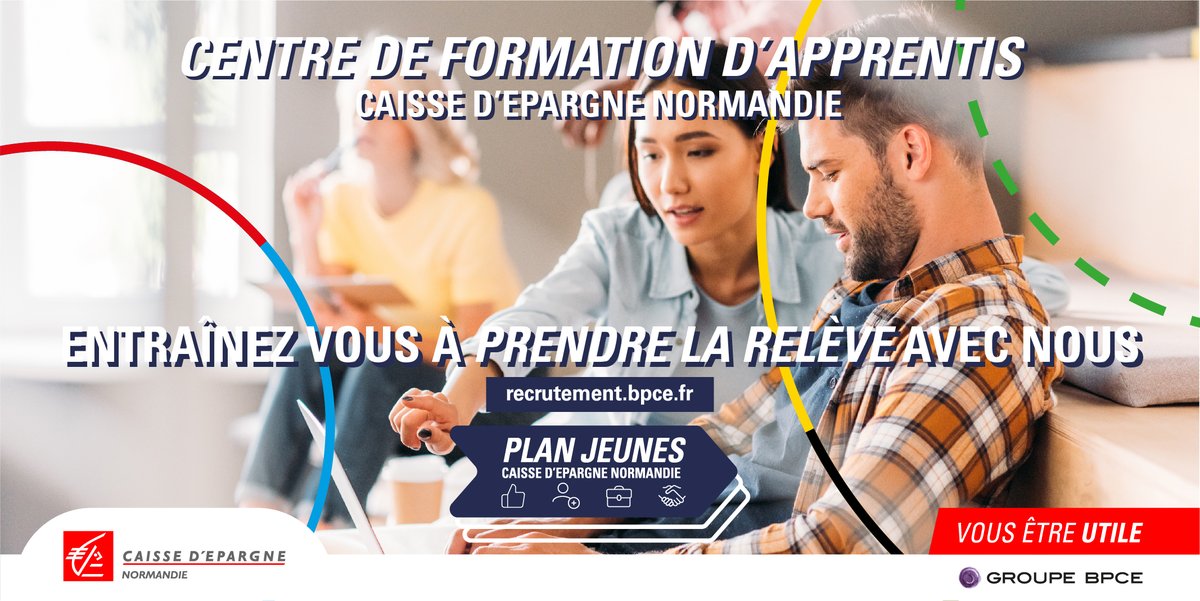 #VousÊtreUtile | Engagés en faveur de l'accès à l'#emploi des #jeunes nous mettons en place notre #CFA en #partenariat avec l'<a href="/ESBanque/">L’École supérieure de la banque</a>.

Un parcours en alternance d'un an, à Rouen ou Caen ! Postulez sur : tinyurl.com/eujva64j
#RévélonsLesPossibles