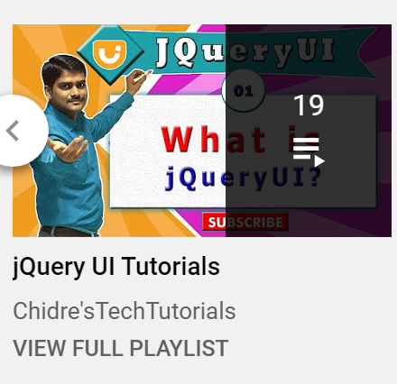ManjunathChidre's tweet photo. For Web Designing Students: jQueryUI Tutorials
Visit, Explore &amp; Enjoy Learning: https://t.co/dTPo19Y3if

#jqueryui #jqueryuitutorial #jqueryuitutorials #jqueryuieffects #jqueryuifullcourse #jqueryuilearn #jqueryuiwidgets #webdesign #webdesigner #webdesigners #chidrestechtutorials https://t.co/mEswDdWLts