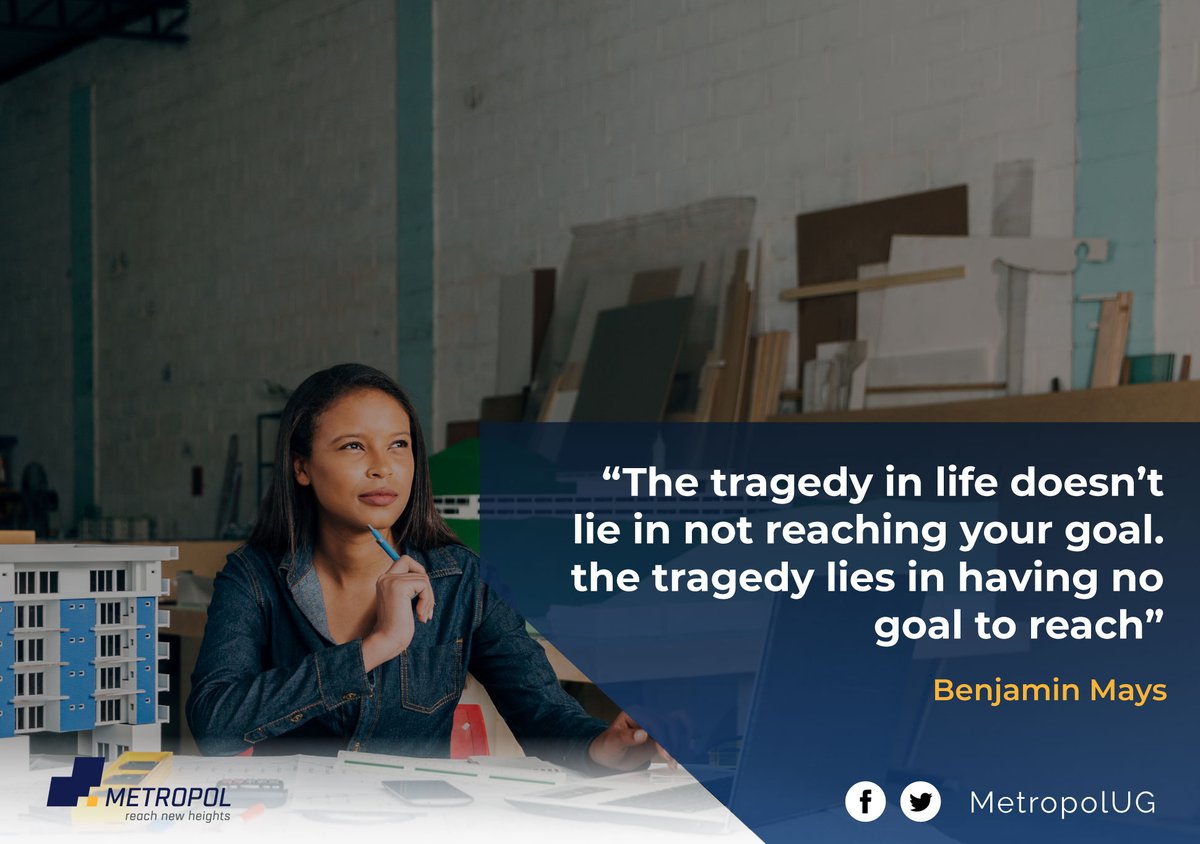 "The tragedy in life doesn't lie in not reaching your goal. The tragedy lies in having no goal to reach." - Benjamin Mays
#MotivationMonday